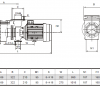 Dimensions of the pump CFRP